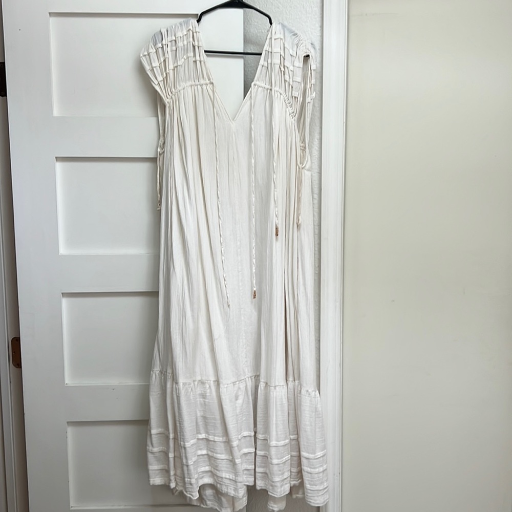 CREAM FREE PEOPLE MAXI DRESS